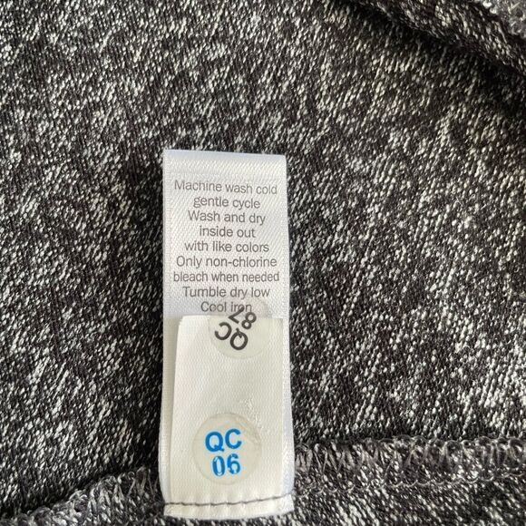 Athleta Charcoal Heathered Side sinched Long Sleeves Dress Coverup - Picture 8 of 8